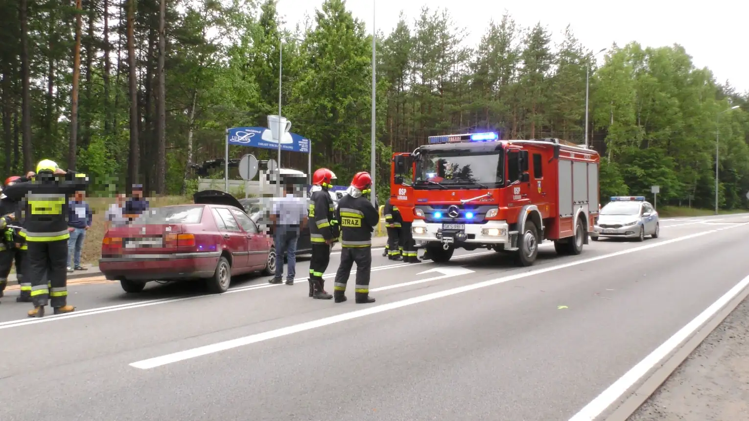 Kolejny wypadek na trasie do Łubiany