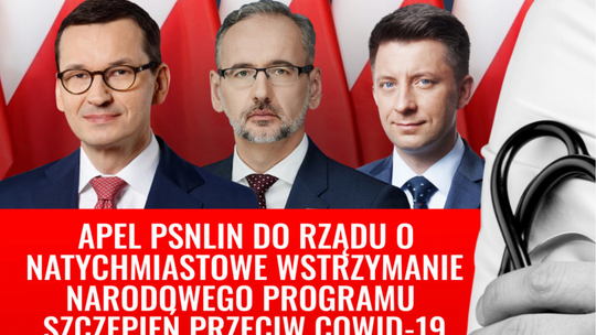 Apel Lekarzy i Naukowców w sprawie natychmiastowego wstrzymania szczepień przeciwko Covid-19