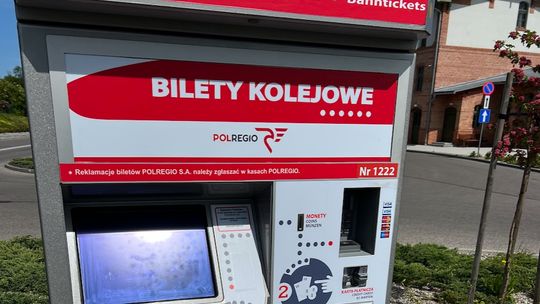 Biletomat na kościerskim dworcu
