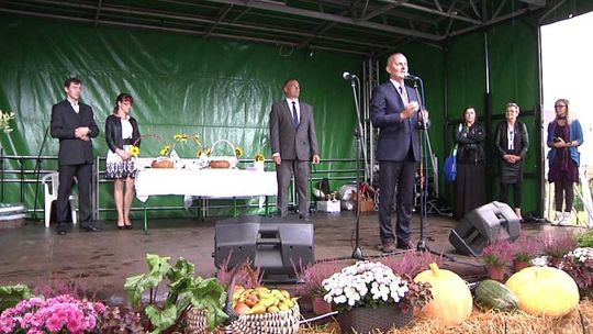 Deszczowe dożynki w Skorzewie