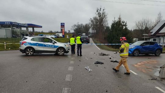 Groźny wypadek w Dziemianach. 22-latka trafiła do szpitala śmigłowcem LPR Groźny wypadek w Dziemianach. 22-latka trafiła do szpitala śmigłowcem LPR