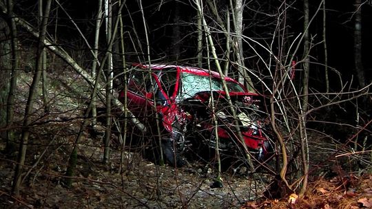 Grzybowski Młyn. Wypadek! 30-latek stracił panowanie nad pojazdem