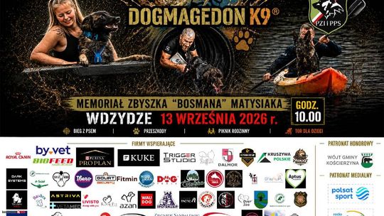 III edycja DOGMAGEDON K9 we Wdzydzach — bieg z psami, pokazy służb i piknik