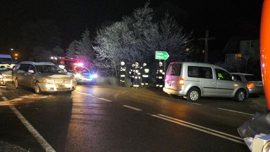 Kościerska Huta. Zderzyły się 4 auta