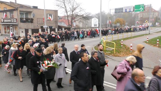 Kościerski korowód Dnia Niepodległości