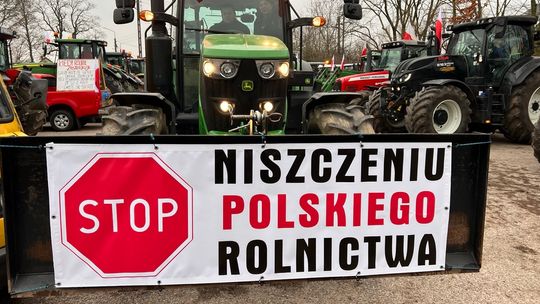 Kościerzyna.Gigantyczny protest rolników [wideo i zdjęcia]