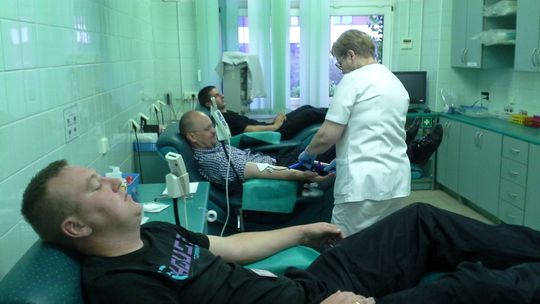 Kościerzyna. Mundurowi oddali krew