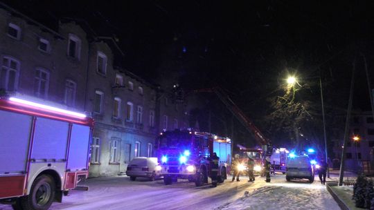 Kościerzyna. Pożar kamienicy przy 8 Marca