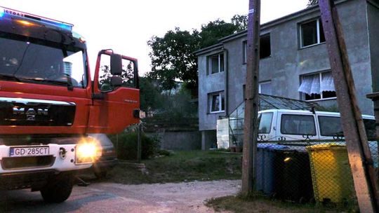 Kościerzyna. Pożar w domu przy ul. Wybickiego