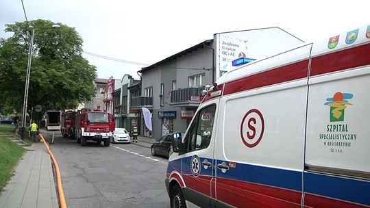  Kościerzyna: pożar w zakładzie szklarskim