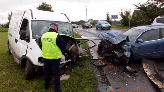 Kościerzyna Wybudowanie. Jedna osoba ranna w wypadku