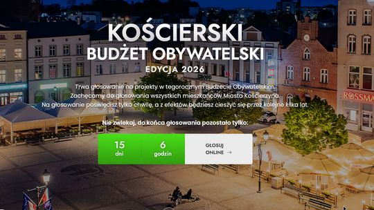 Kościerzyna: zagłosuj na projekt z budżetu miasta