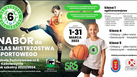 Kościerzyna.W "szóstce" powstają klasy sportowe
