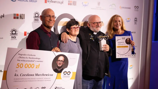 Ksiądz Czesław Marchewicz laureatem Nagrody "Okulary ks. Kaczkowskiego