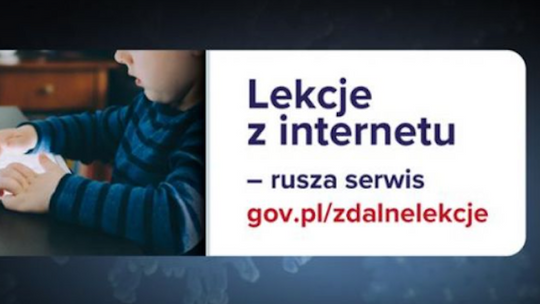 Lekcje z internetu – serwis gov.pl/zdalnelekcje