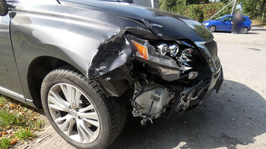 Lexusem uderzył w Skodę