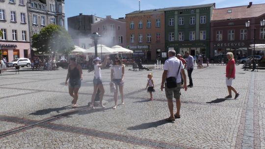 Na rynku stanęła kurtyna wodna