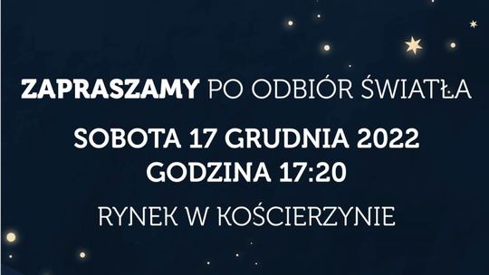 Niech światełko betlejemskie trafi do twego domu