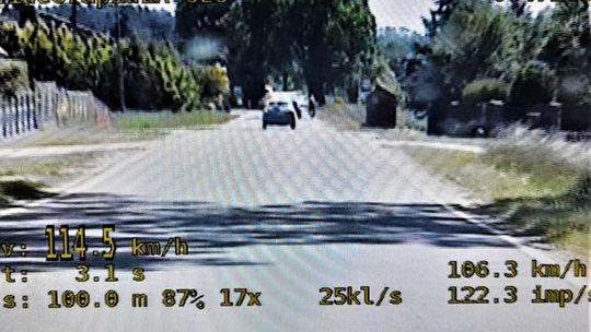 Nietrzeźwy kierowca przekroczył prędkość ponad dwukrotnie