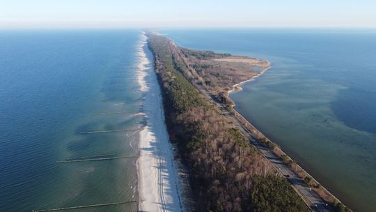 Plaża na półwyspie Helskim, jedną z najpiękniejszych w Europie