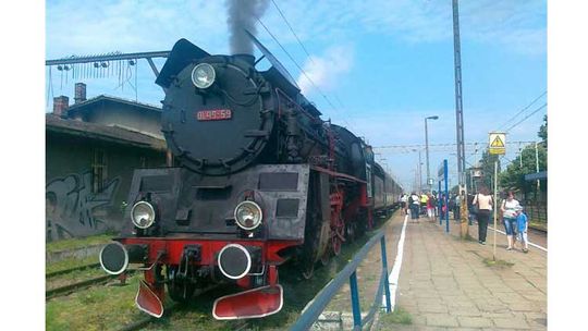 Pociąg retro w Kościerzynie