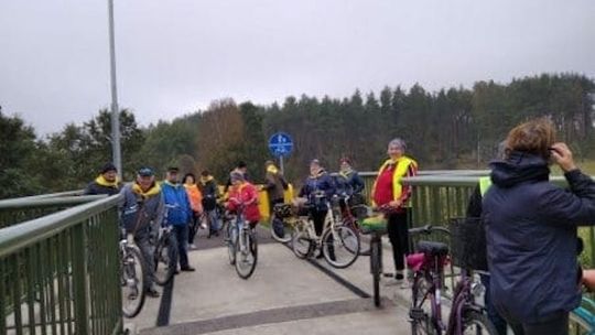 Pojechali z Łubiany do Klincza nową ścieżką