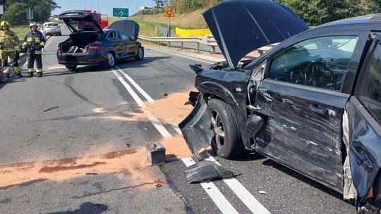 Poważny wypadek na DK20 w Kornem