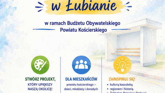 Powiat Kościerski: Zaprojektuj mural dla Łubiany i wygraj tysiąc zł