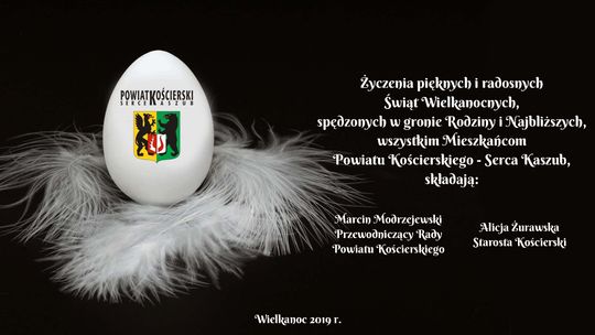 Powiat Kościerski. Życzenia Wielkanocne