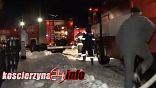 Pożar domku letniskowego