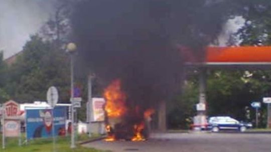 POŻAR NA STACJI BENZYNOWEJ!