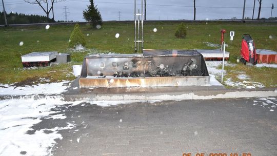 Pożar na stacji benzynowej