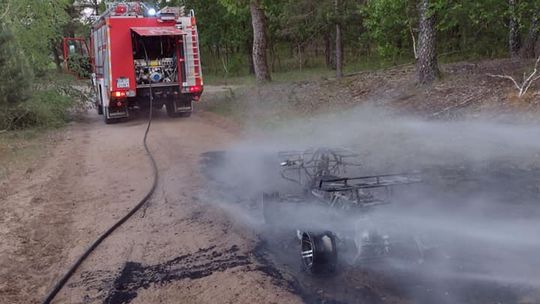 Pożar quada w Wygoninie