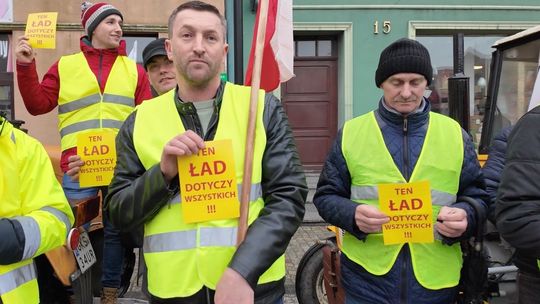 Protest rolników w Kościerzynie-Reportaż
