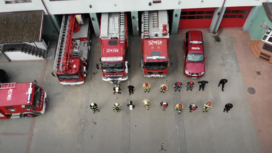 PSP Kościerzyna przyjęła wyzwanie   #GaszynChallenge