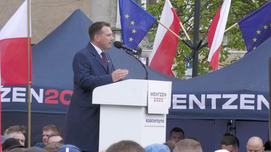 Sławomir Mentzen w Kościerzynie: Ostra krytyka rządu i konkretne obietnice