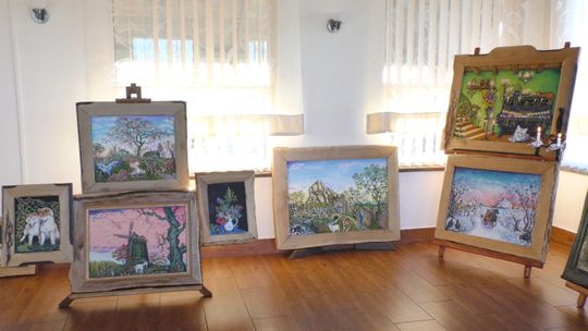 Stara Kiszewa. Wystawa obrazów Ryszarda Rosławskiego