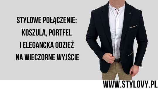 Stylowe połączenie: koszula, portfel i elegancka odzież na wieczorne wyjście