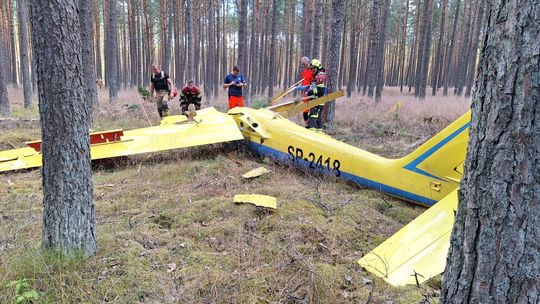 Tragedia w Borsku. Zginął pilot szybowca