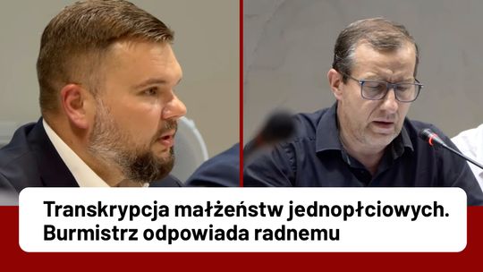 Transkrypcja małżeństw jednopłciowych. Radny pyta, burmistrz Kościerzyny odpowiada