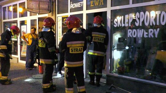 Ul. Gdańska. Pożar instalacji