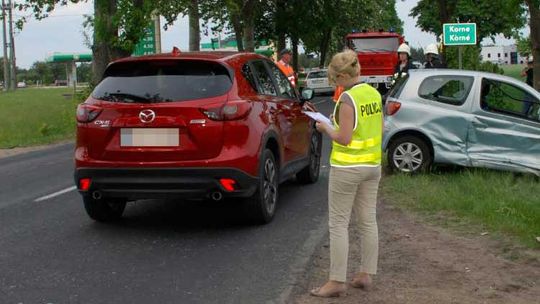 Wypadek na trasie Korne - Lipusz