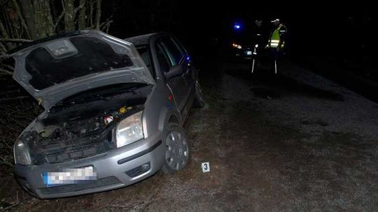 Wypadek na trasie Wdzydze Tucholskie - Borsk. Kolejne auto w rowie