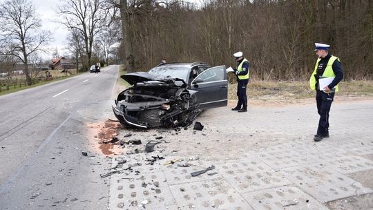 Dwie osoby ranne w zderzeniu trzech samochodów