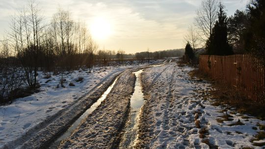 Zima w odwrocie. Będzie ślisko.