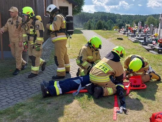 Czy Kościół w Olpuchu spłonąłby w ogniu ? Sprawdzili to strażacy OSP