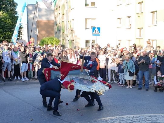 Kościerzyna powitała uczestników 350. Pieszej Pielgrzymki do Wejherowa