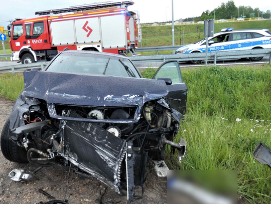 Mercedesem uderzył w Audi