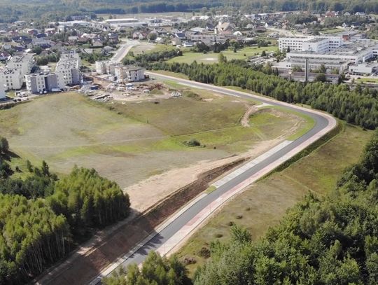 Nowa ulica w Kościerzynie na finiszu budowy