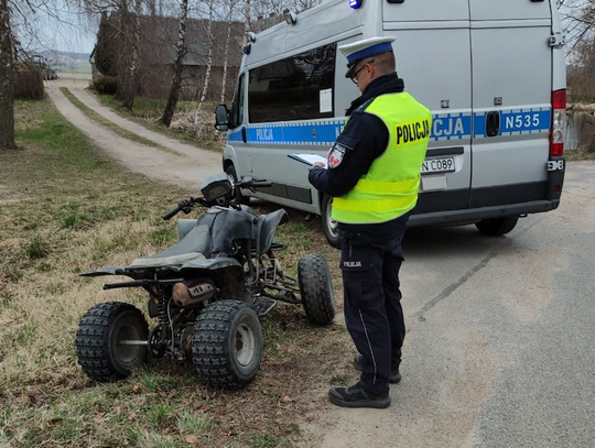 Pijany kierowca przygnieciony przez quada